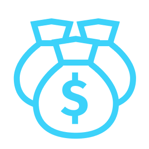 Lower transaction costs icon