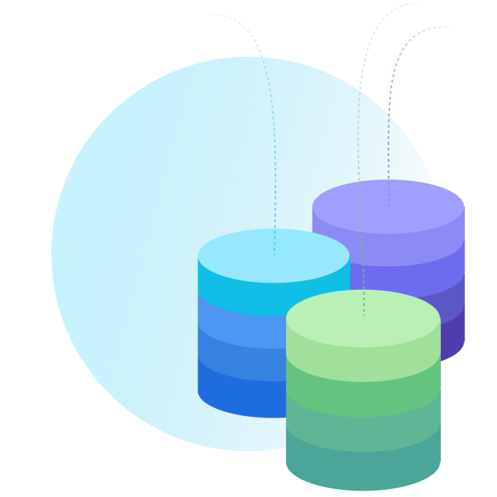 Data silos illustration